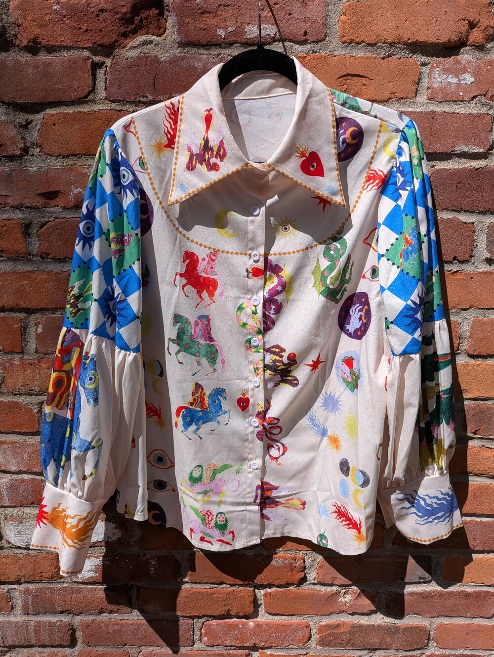 Witchy Whimsical Blouse Size Xl